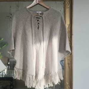 JOIE Fringed Wool Sweater